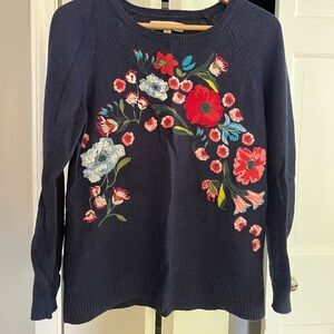LOFT Embroidered Sweater